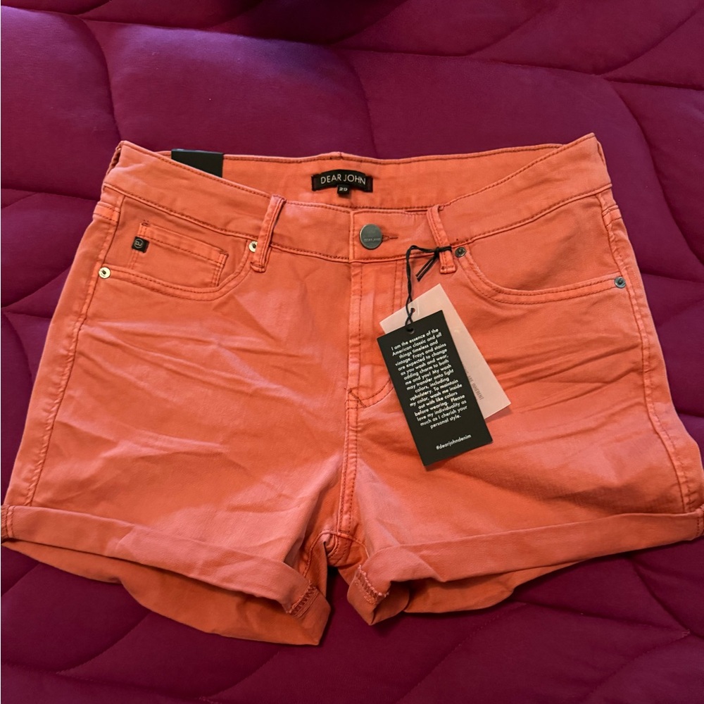 Dear John NWT Size 29 Rust Colored Shorts